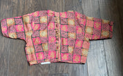 Designer Blouse - Pink Black Printed