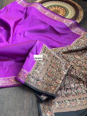 Soft Silk Woven - Purple Black