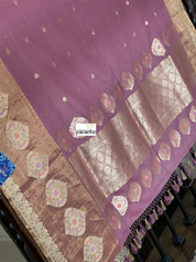Tassur Silk By Malmal Cotton Banarasi - Lavender Meenakari Kadwa Zari Woven