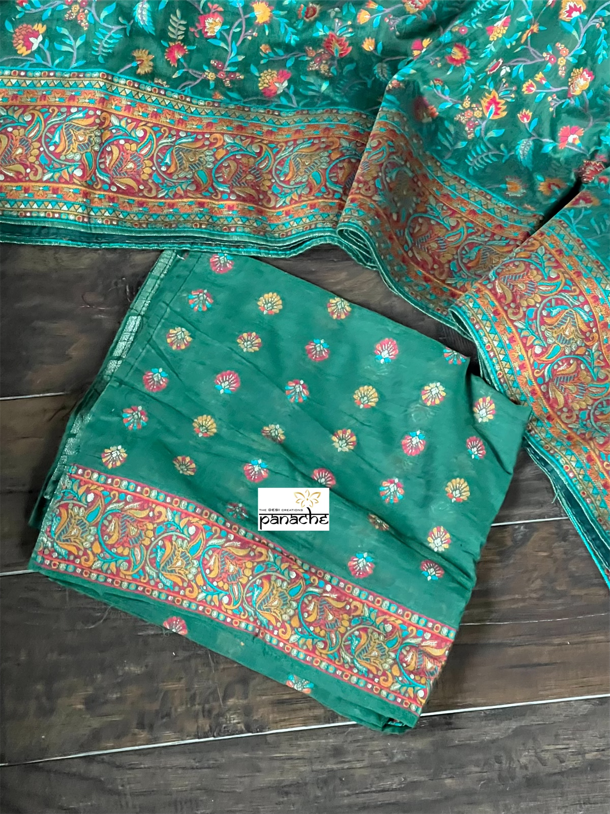 Pashmina Cotton Silk Woven - Green