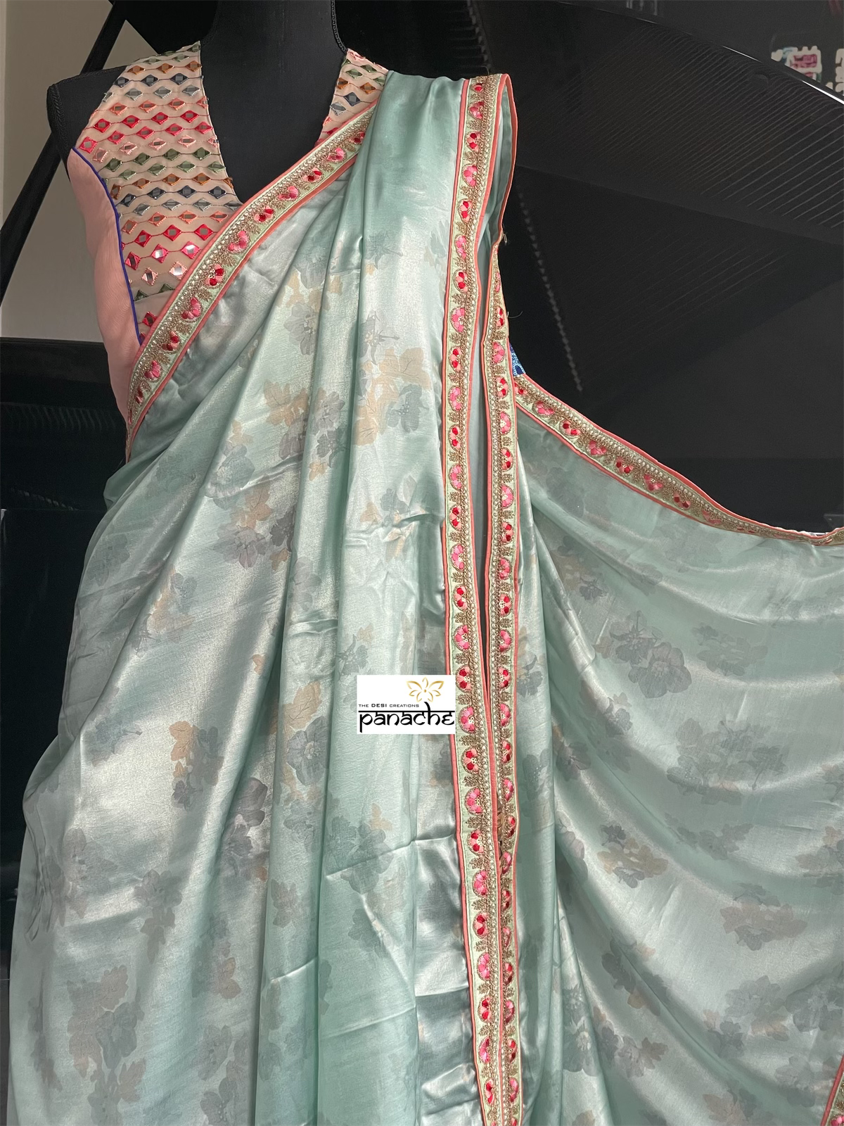 Designer Soft Silk - Light Sea Blue