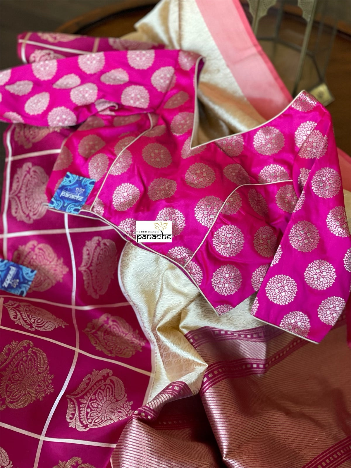 Designer Blouse - Magenta Pink