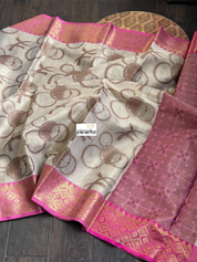 Tissue Kota Silk - Tan Beige Pink