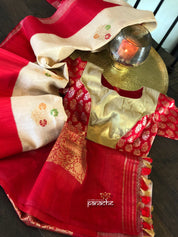 Designer Blouse - Red Brocade