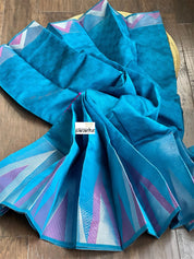 South Cotton Silk - Blue Magenta Pink