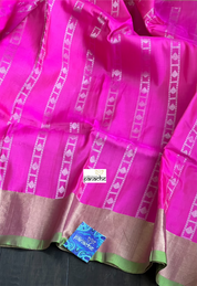 Pure Silk Kanjivaram - Pink Green