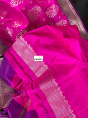Pure Silk Banarasi - Magenta Purple