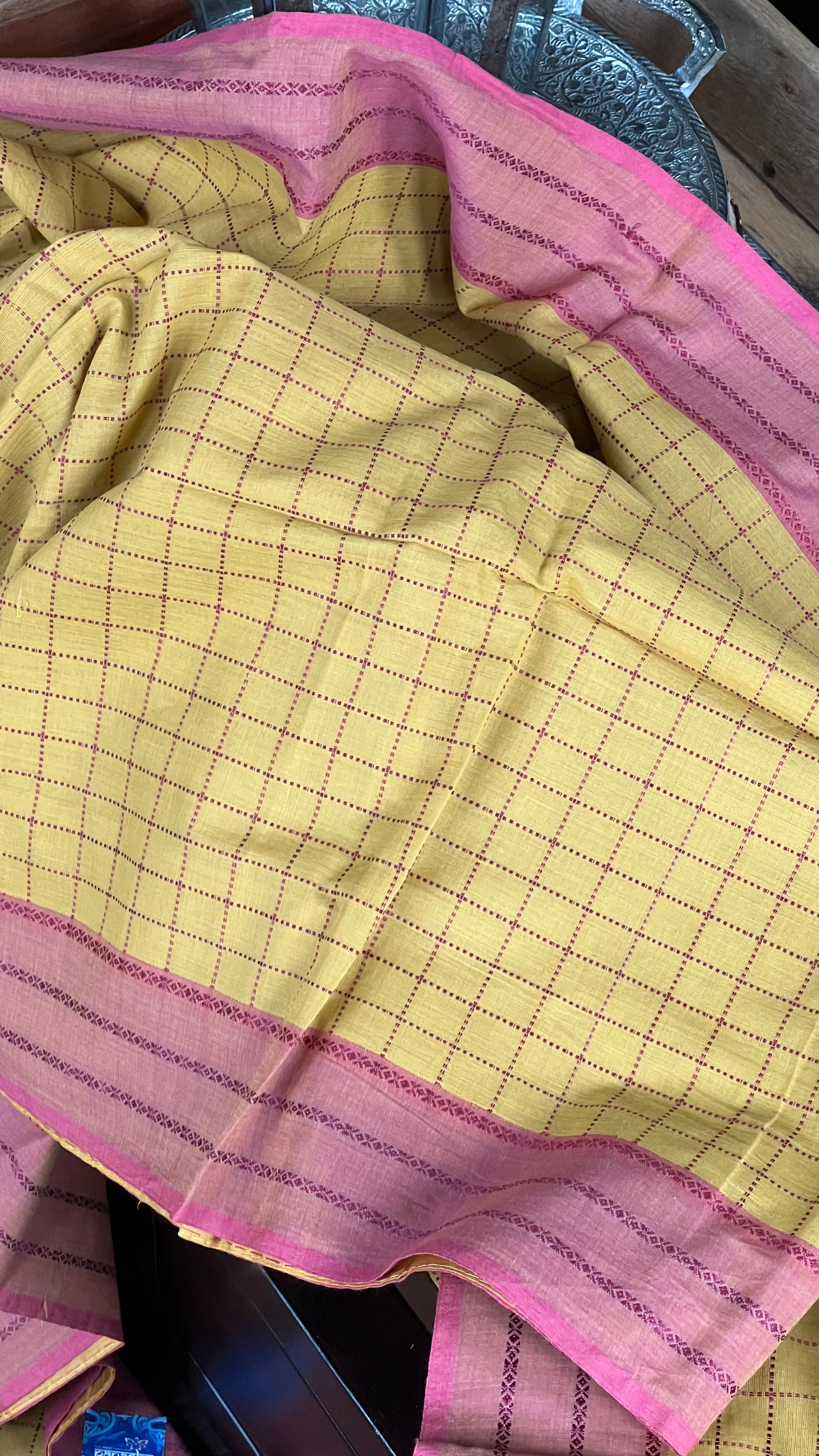 Cotton Handloom - Ochre Yellow