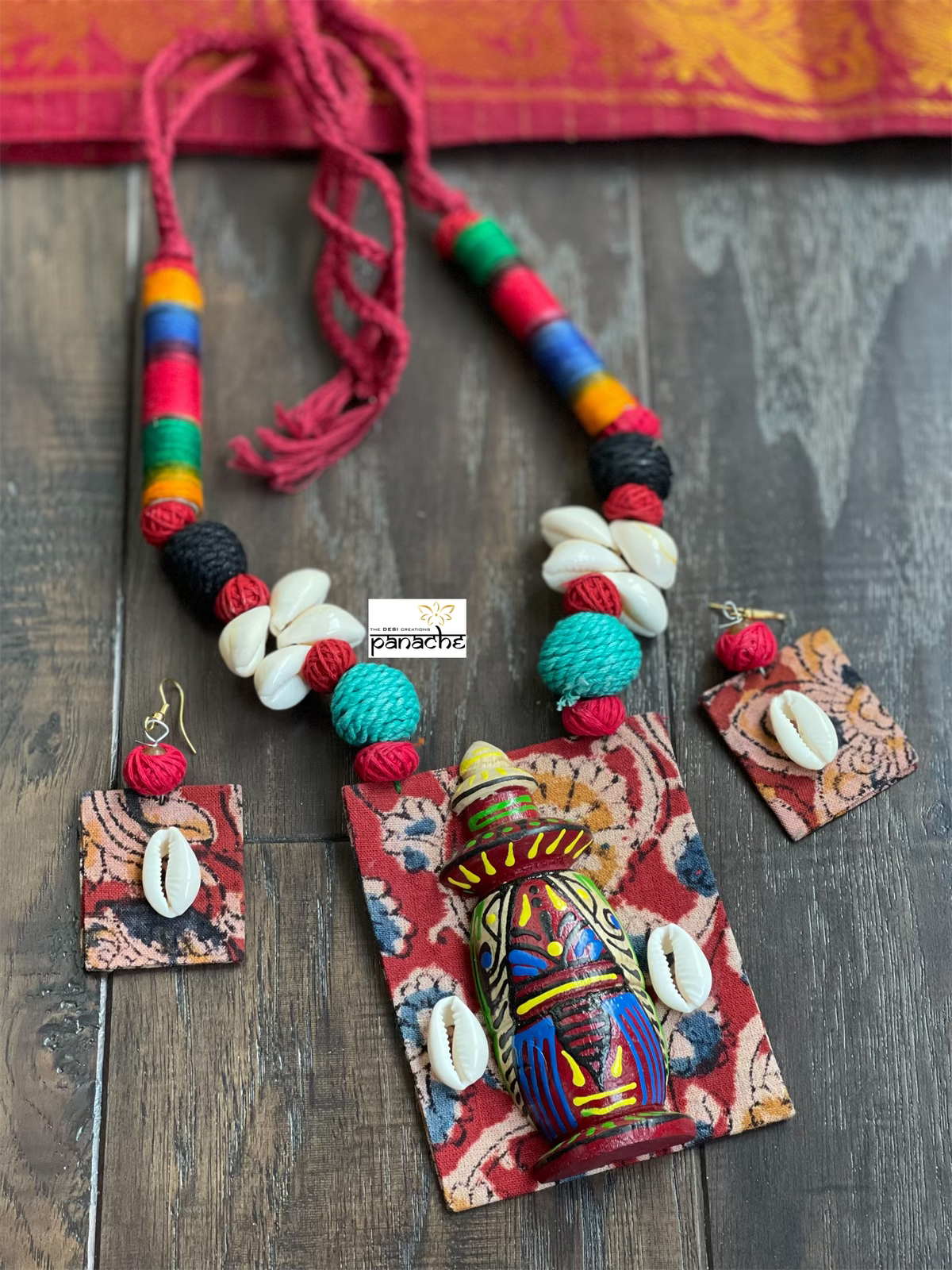 Kalamkari sales jewellery making