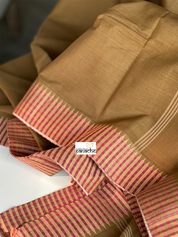 Pure Khadi Cotton Handloom - Brown Woven
