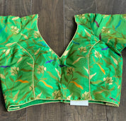 Designer Blouse - Green Meenakari