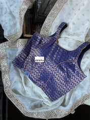 Designer Blouse - Blue Paisley