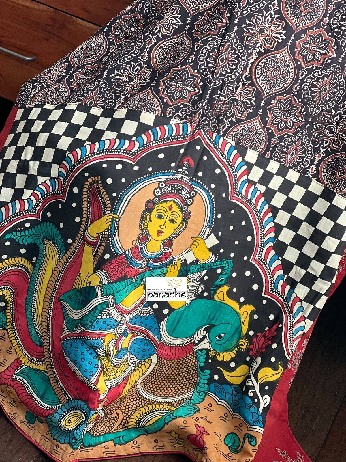 Soft Cotton Printed - Red Black