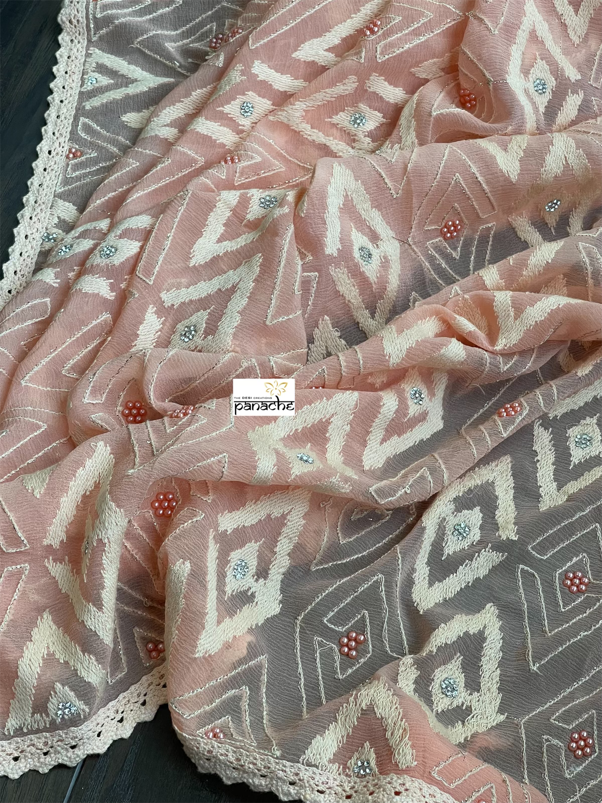 Designer Chiffon - Peach