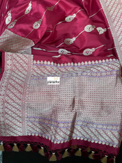 Pure Silk Banarasi - Red Antique Zari
