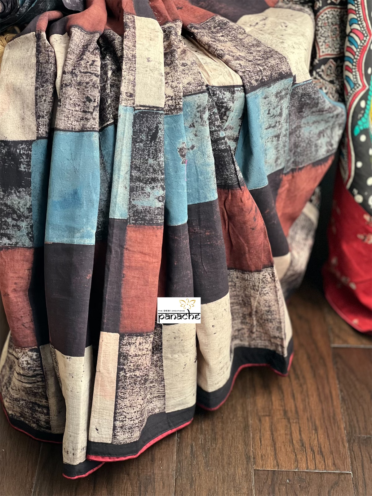 Soft Cotton Printed - Red Black