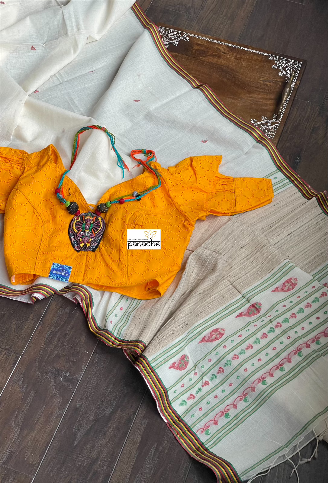 Designer Blouse - Sunrise Yellow Hakoba