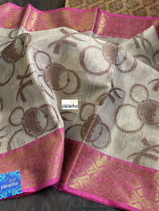 Tissue Kota Silk - Tan Beige Pink