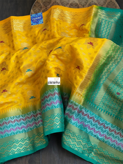 Soft Silk Kanjivaram - Orange Yellow