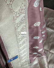 Pure Katan Silk Banarasi - Thulian Pink Antique Zari
