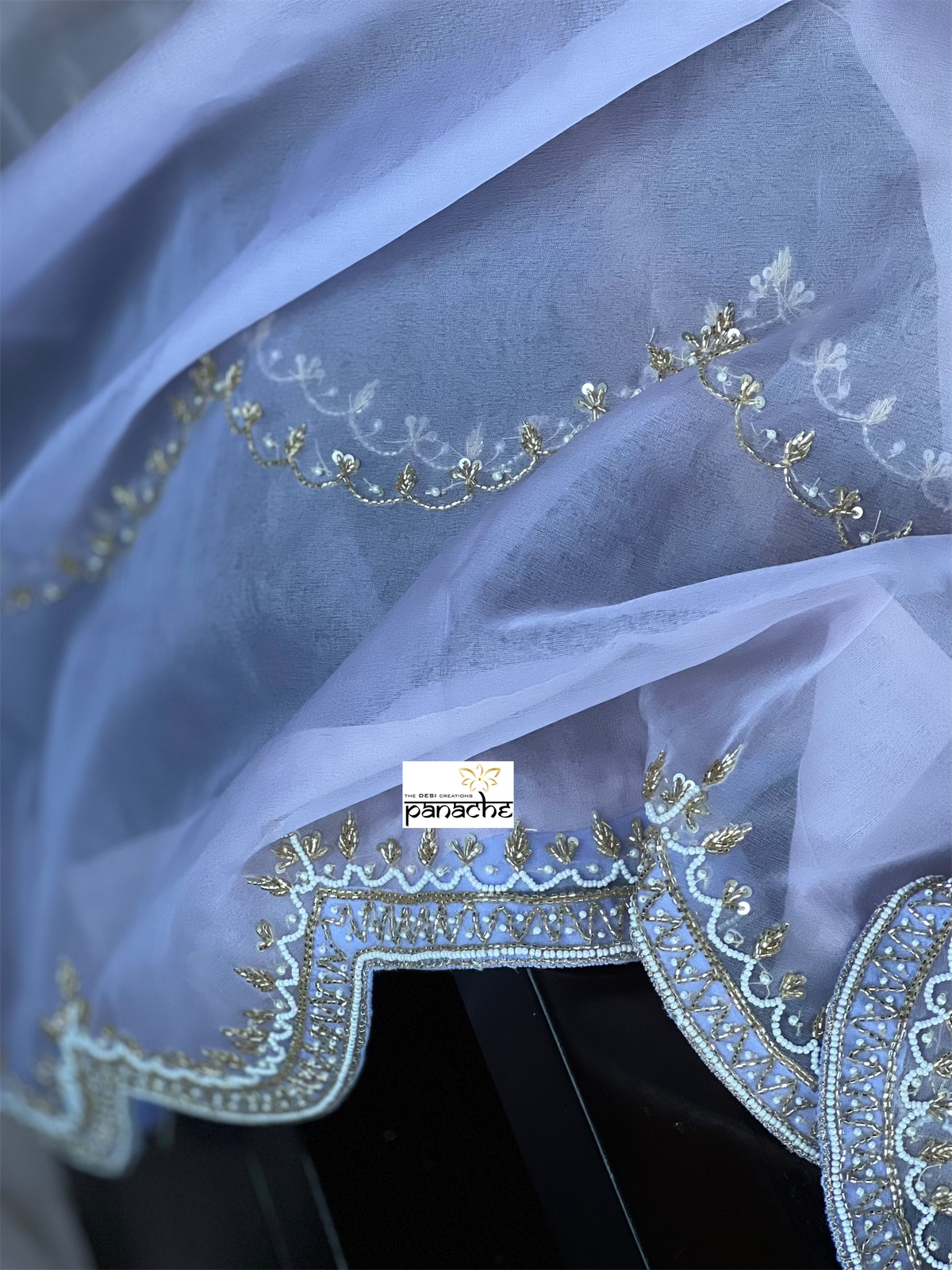 Designer Organza - Shaded Light Mauve