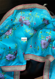 Designer Linen - Firozi Embroidered