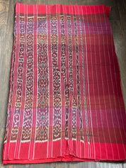 Pure Cotton Soft Ikat - Green Yellow Red