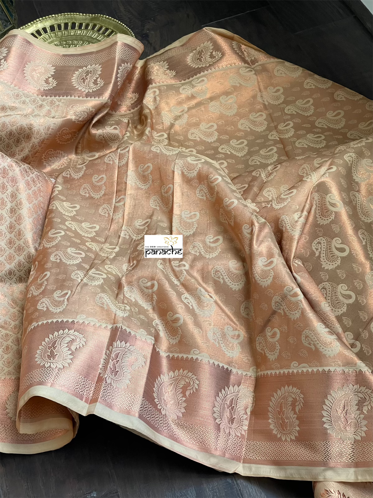 Silk Kanjivaram - Gold Beige