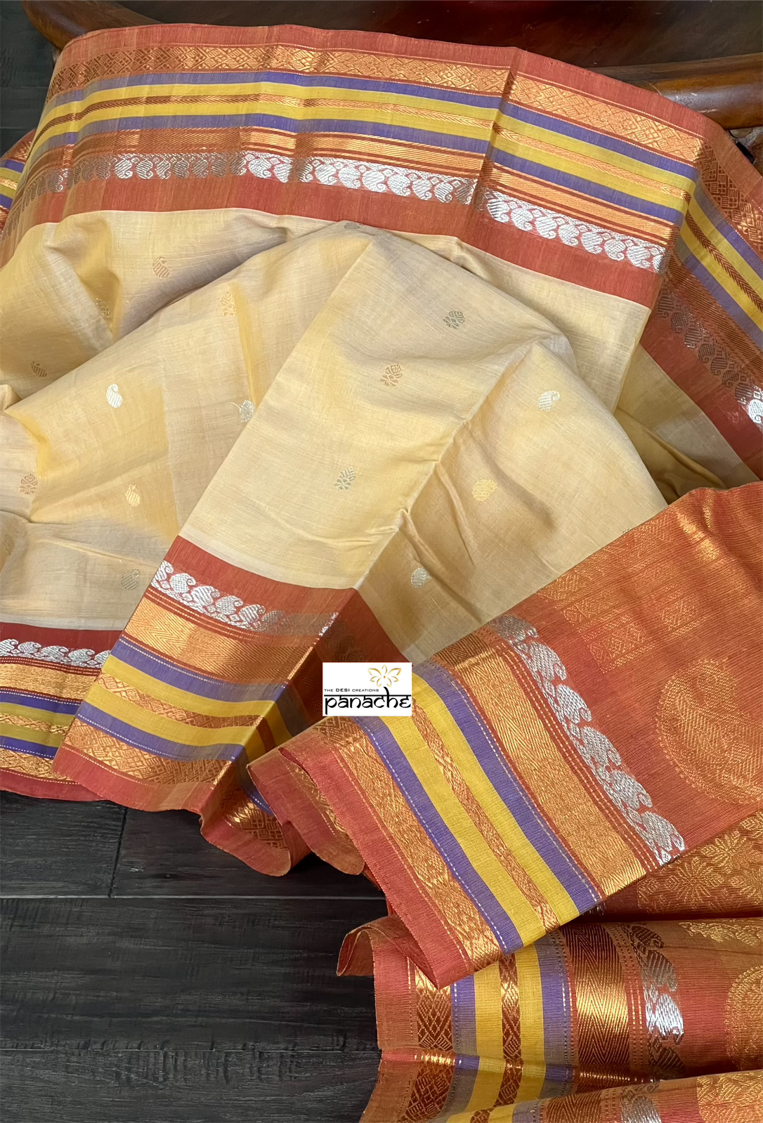 Gadwal SICO - Light Peach Yellow