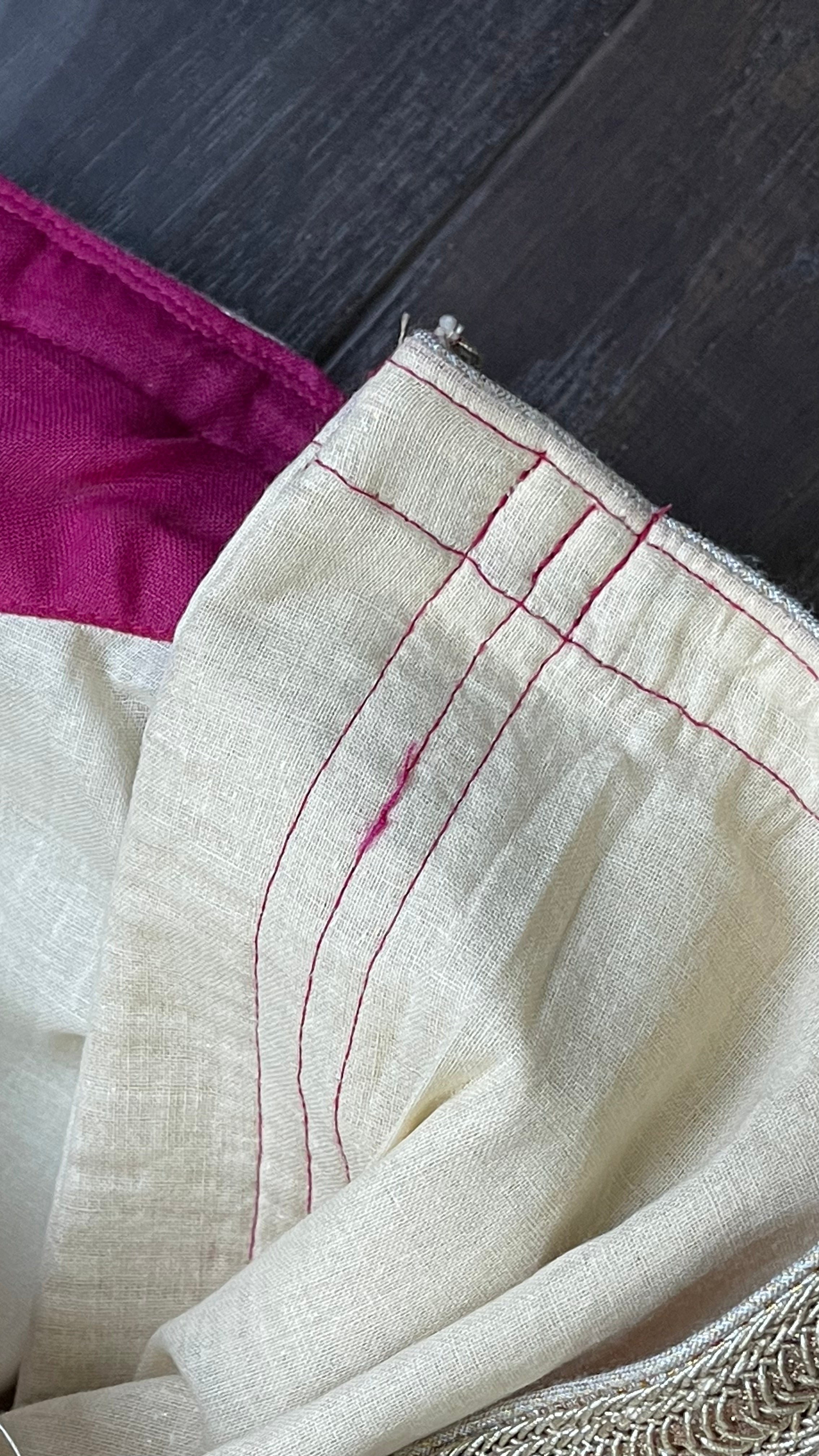 Designer Blouse - Magenta Golden