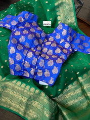 Designer Blouse - Royal Blue Paisley