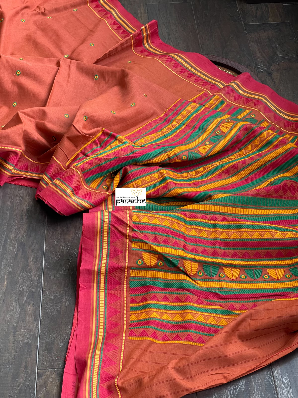 Pure Dongria Cotton  - Rust Orange