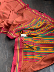 Pure Dongria Cotton  - Rust Orange