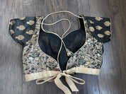 Designer Blouse - Black Brocade