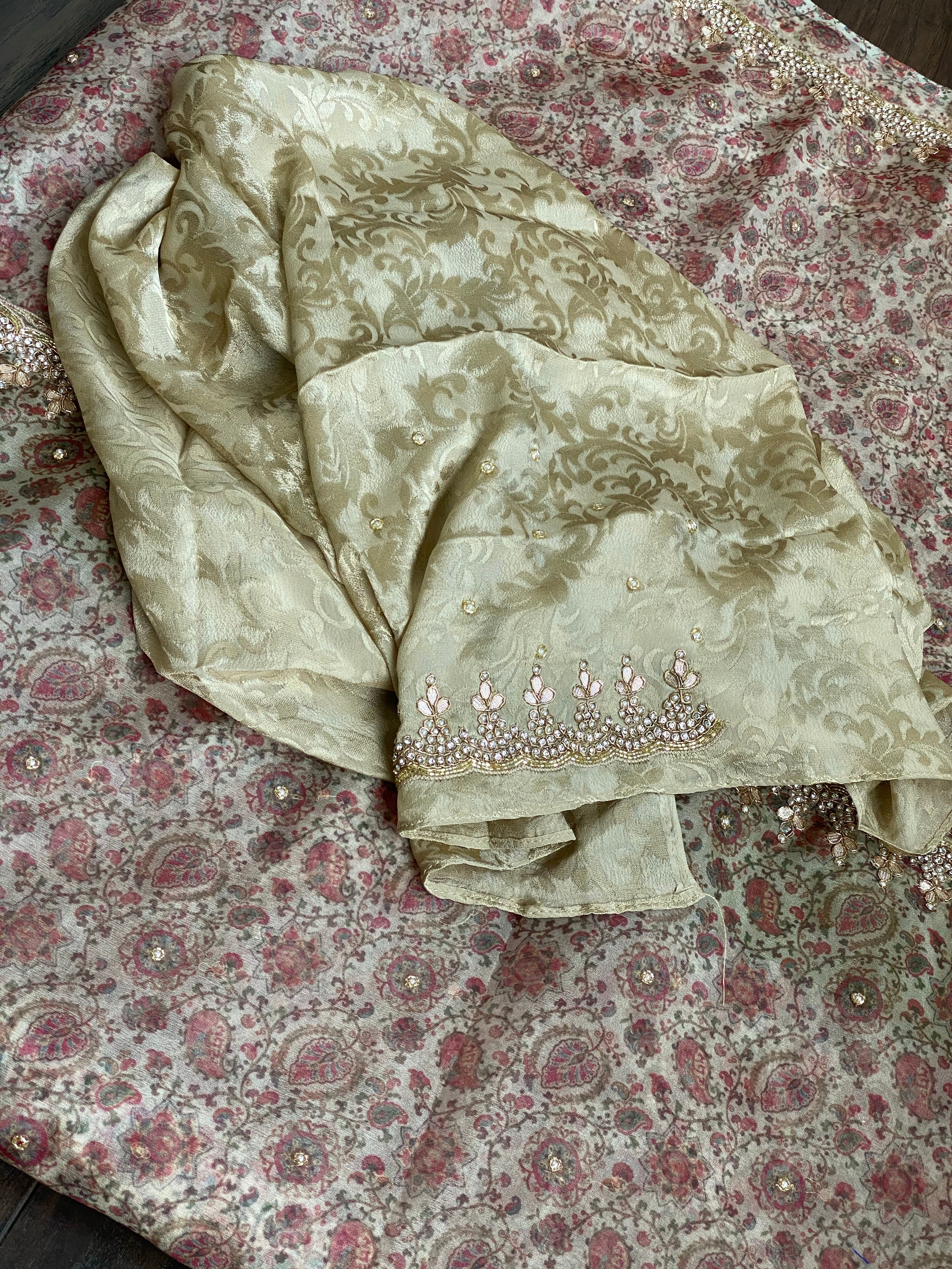 Designer Inspired Organza - Kalamkari Printed