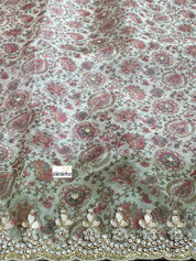 Designer Inspired Organza - Kalamkari Printed
