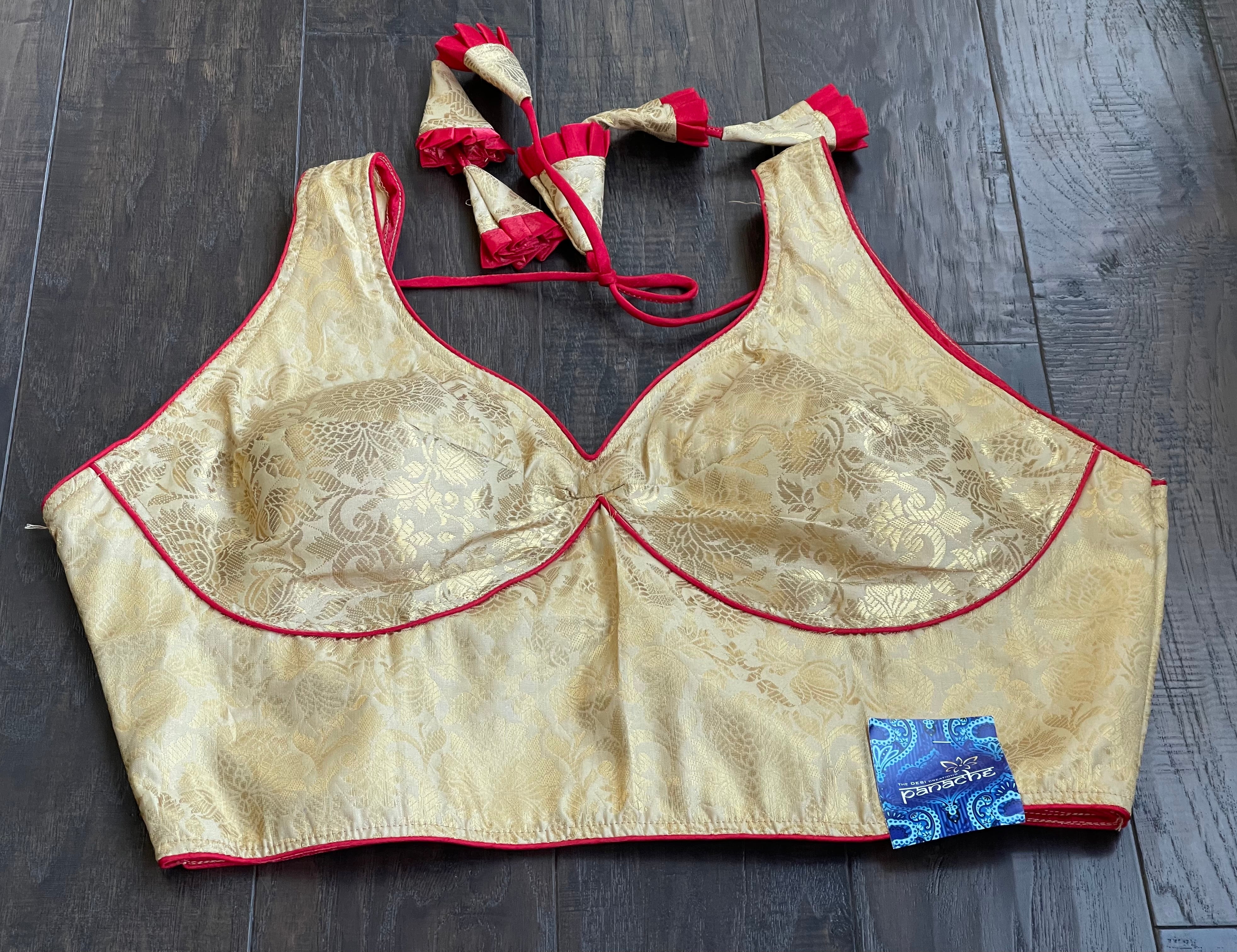 Designer Blouse - Golden Brocade