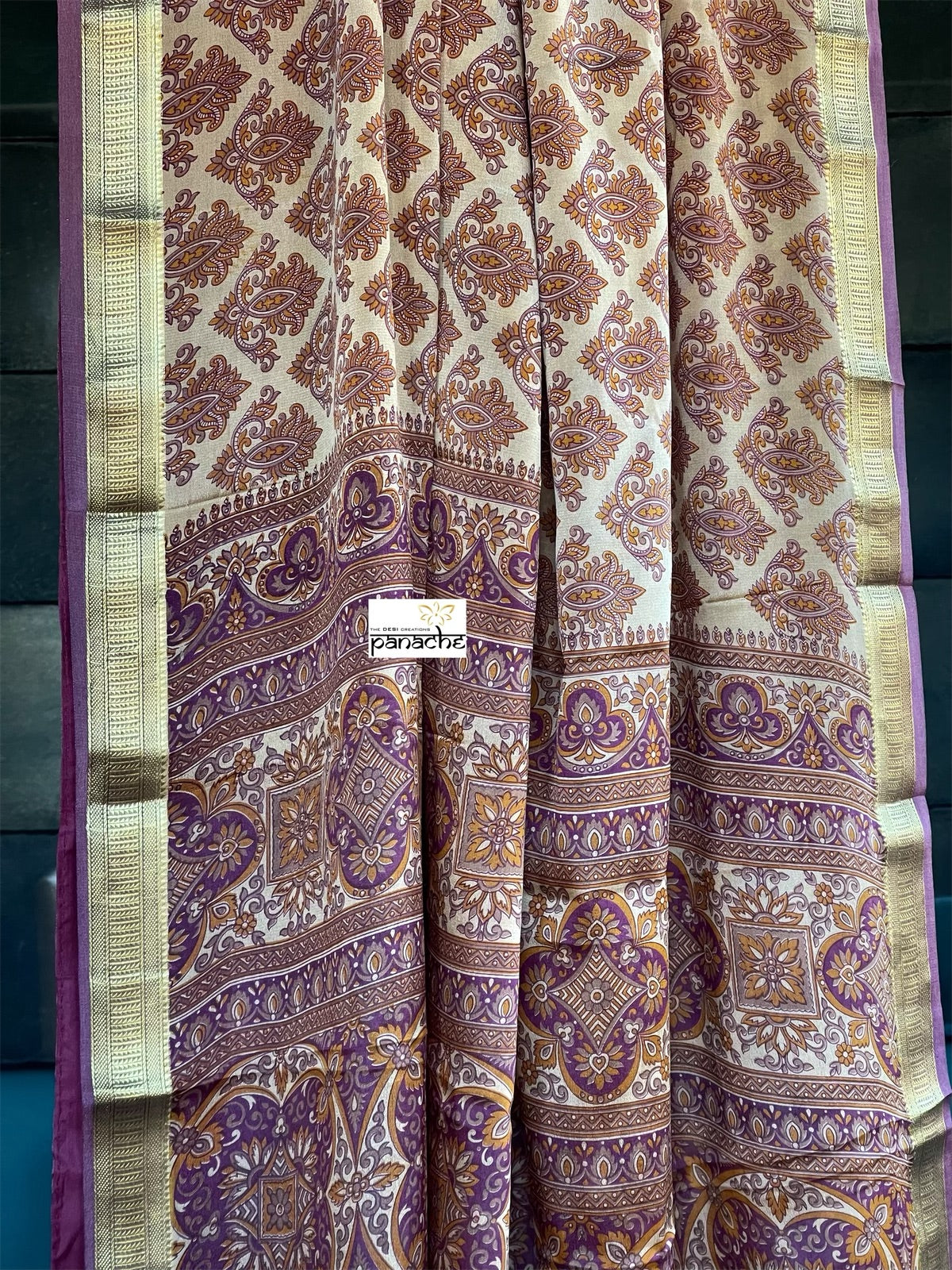 Pure Mysore Silk - Sandalwood Purple