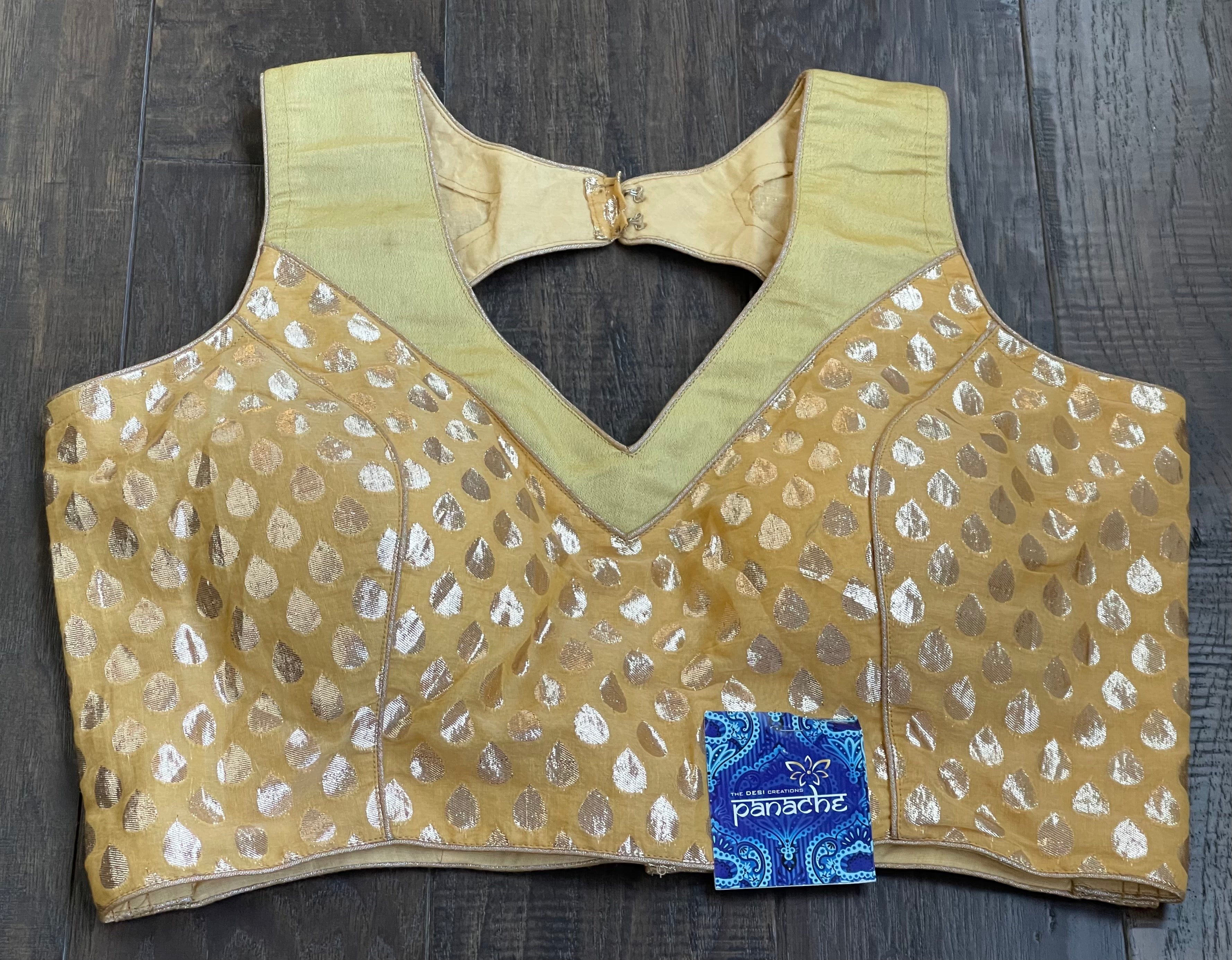 Designer Blouse - Golden Yellow