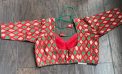 Designer Blouse - Red Green