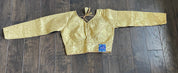 Designer Blouse - Golden Brocade Full Sleeve