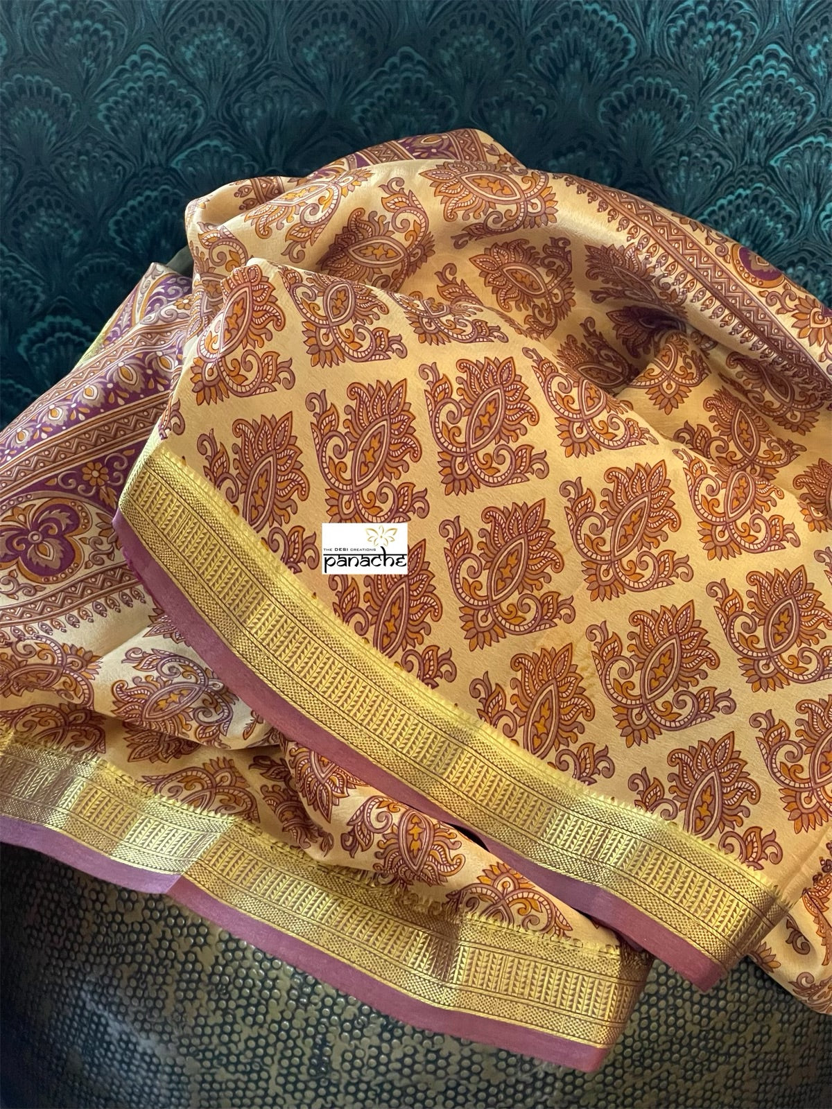 Pure Mysore Silk - Sandalwood Purple
