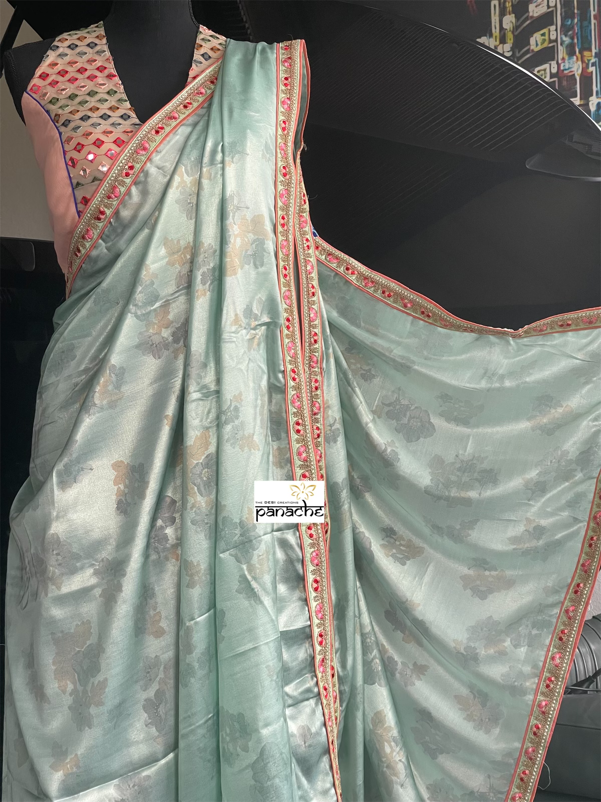 Designer Soft Silk - Light Sea Blue