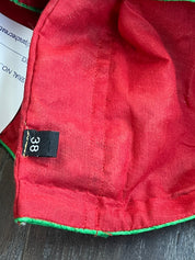 Designer Blouse - Orange Red Green Woven