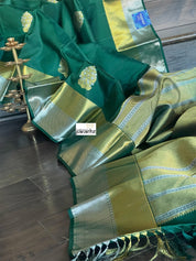 Silk Kanjivaram - Bottle Green