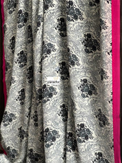 Pure Crepe Silk - White Black Grey Pink