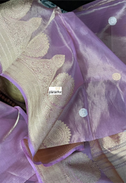 Pure Tissue Kora Silk Banarasi - Light Pink