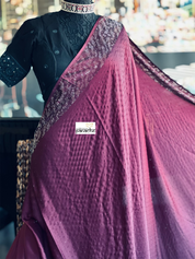 Designer Satin Silk - Plum