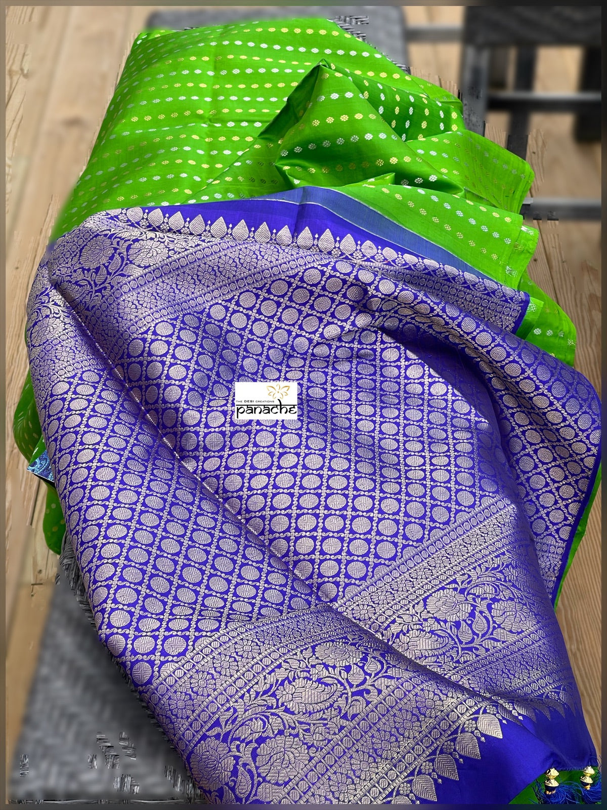Silk Kanjivaram - Green Purple
