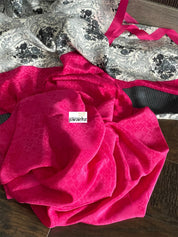 Pure Crepe Silk - White Black Grey Pink